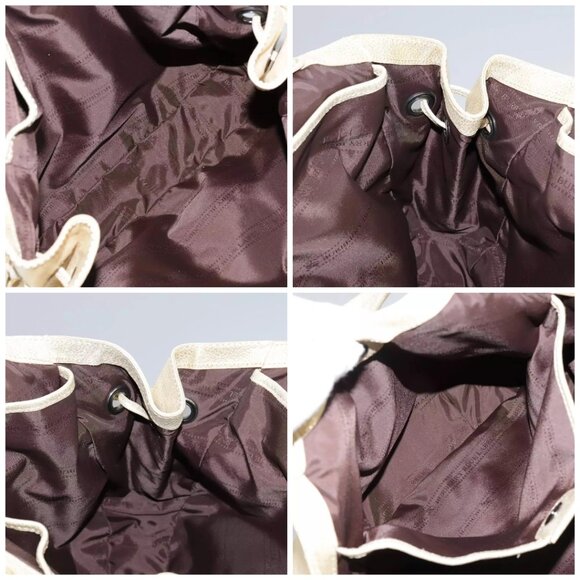 BURBERRY Hand Bag Leather Gold Auth ti2578 - Picture 13 of 14